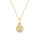 0.07 Cts White Diamond Pendant in 14K Yellow Gold