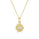 0.14 Cts White Diamond Pendant in 14K Yellow Gold