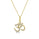 0.14 Cts White Diamond Pendant in 14K Yellow Gold