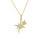 0.05 Cts White Diamond Pendant in 14K Yellow Gold