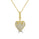 0.13 Cts White Diamond Pendant in 14K Yellow Gold