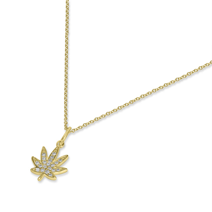 0.09 Cts White Diamond Pendant in 14K Yellow Gold