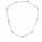 8.00 DEW Moissanite Link Necklace in 925 Platinum Plated