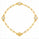 3.00 DEW Moissanite Link Bracelet in 925 Yellow Gold