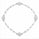 3.00 DEW Moissanite Link Bracelet in 925 Platinum Plated
