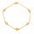 2.50 DEW Moissanite Station Bracelet in 925 Yellow Gold