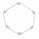 2.50 DEW Moissanite Station Bracelet in 925 Platinum Plated