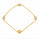 1.50 DEW Moissanite Station Bracelet in 925 Yellow Gold