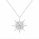 2.00 DEW Round Shape Moissanite Solitaire Pendant in 925 Platinum Plated