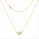 2.00 DEW Moissanite Toi Moi Necklace in 925 Yellow Gold