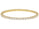 5.45 DEW Moissanite Bangle in 925 Yellow Gold Plated