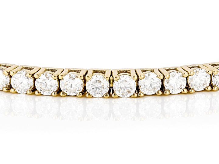 5.05 DEW Moissanite Bangle in 925 Yellow Gold Plated