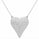 3.30 DEW Moissanite Heart Necklace in 925 Platinum Plated