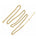 5.86 Ctw Lab Grown Diamond Necklace in 925 Yellow Gold Plated