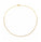3.57 Ctw Lab Grown Diamond Necklace in 925  Yellow Gold Plated