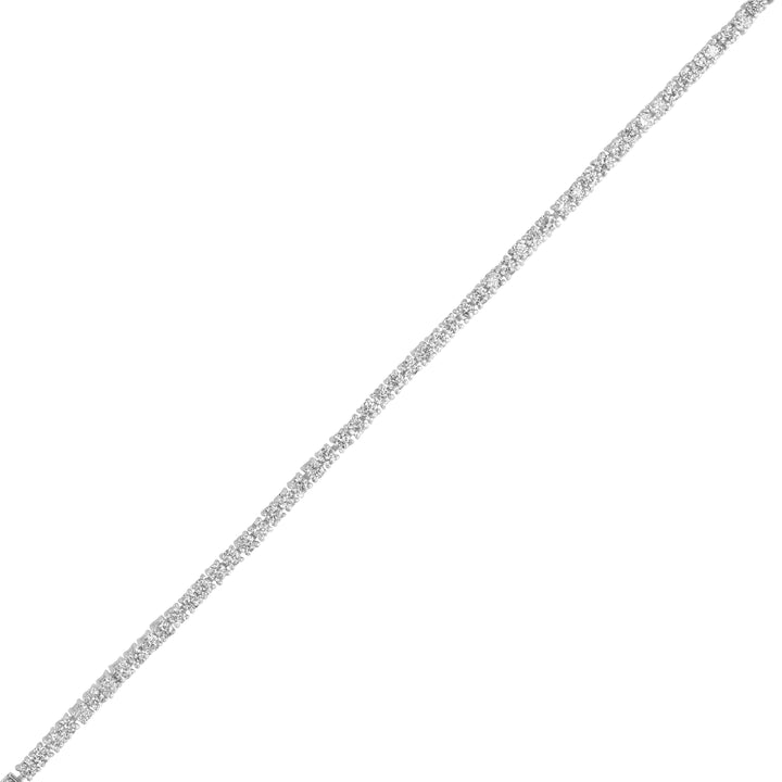 2.27 Cts Lab Grown Diamond Tennis Bracelet in 925 Platinum Plated