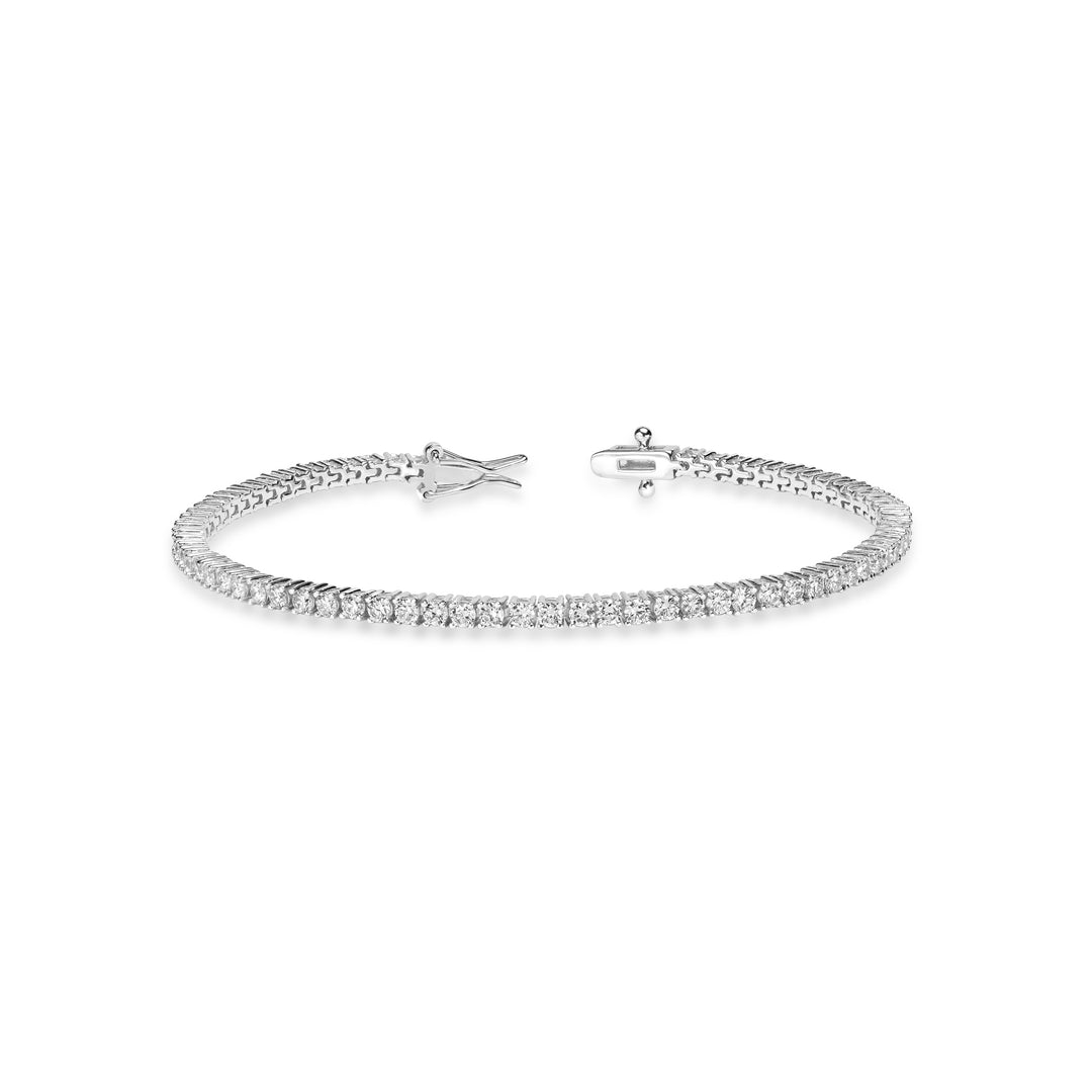 3.66 Cts Lab Grown Diamond Tennis Bracelet in 925 Platinum Plated