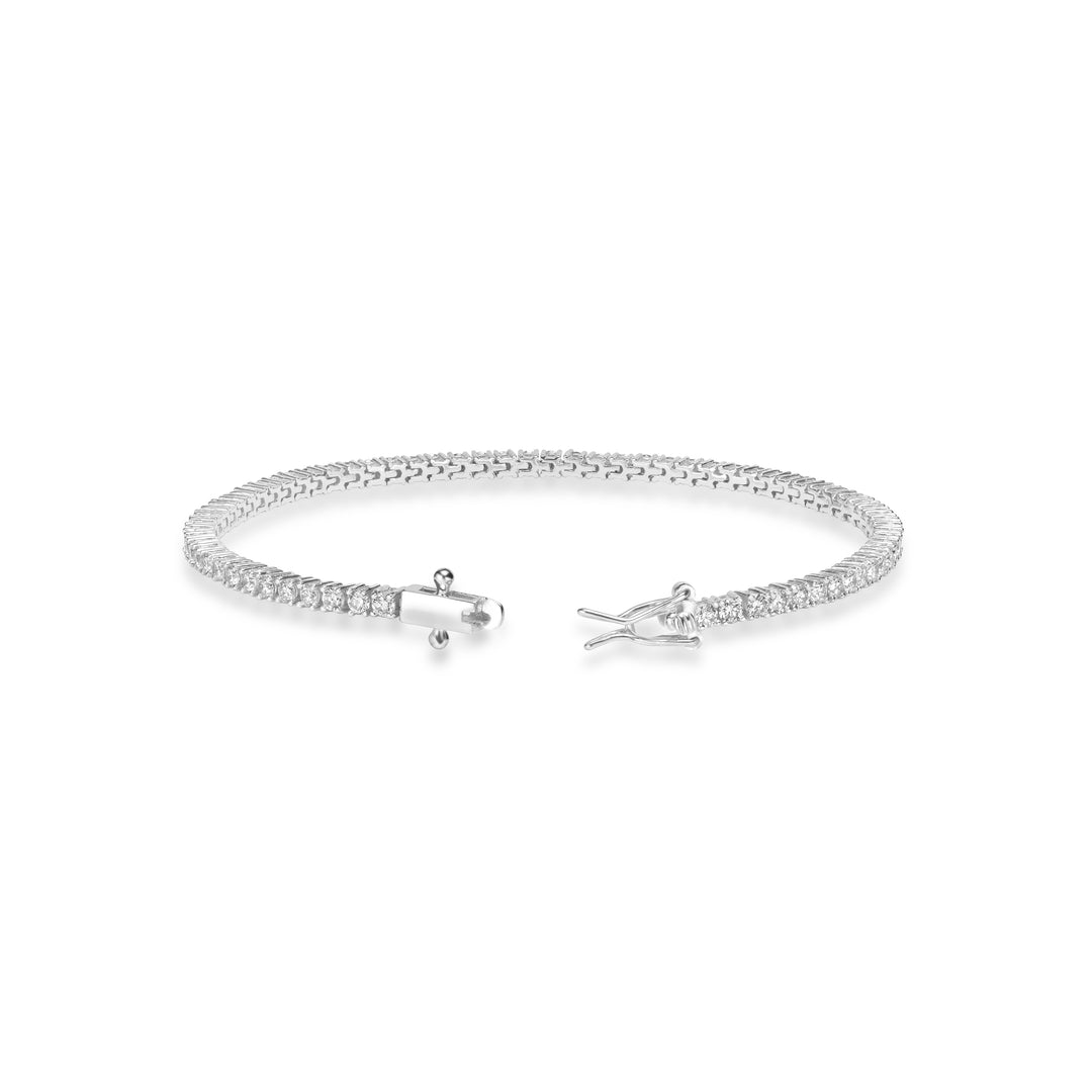 3.66 Cts Lab Grown Diamond Tennis Bracelet in 925 Platinum Plated