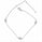 1.50 DEW Moissanite Station Bracelet in 925 Platinum Plated