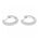 0.51 Ctw Lab Grown Diamond Hoop Earring in 925 Platinum Plated