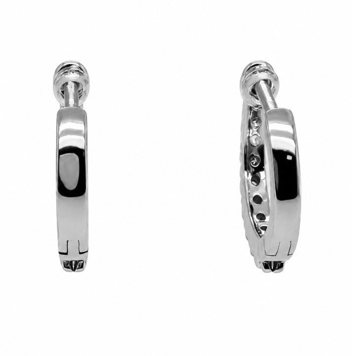 0.51 Ctw Lab Grown Diamond Hoop Earring in 925 Platinum Plated