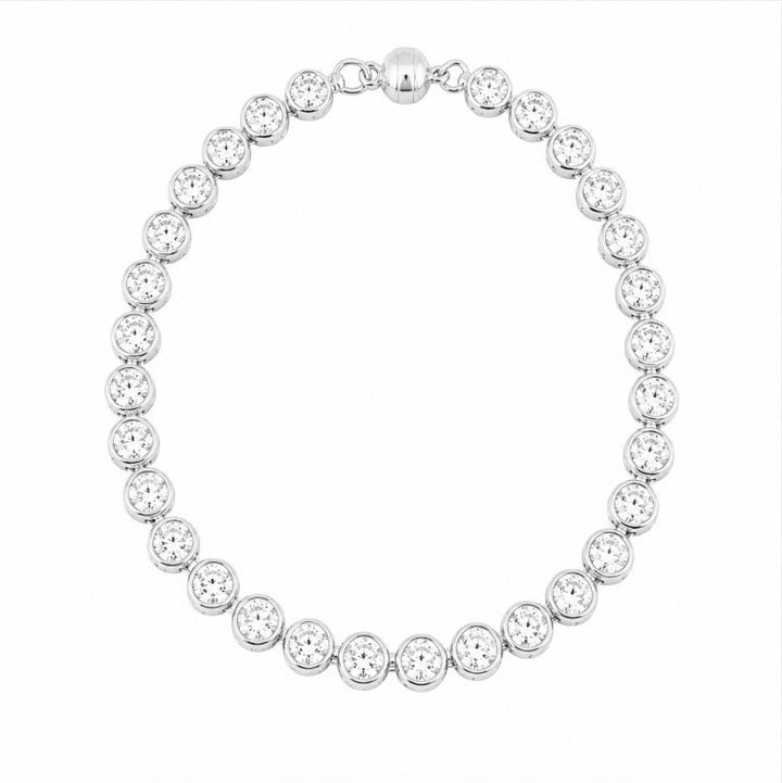 7.50 DEW Moissanite Bracelet in 925 Platinum Plated