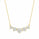 10.00 DEW Moissanite Necklace in 925 Yellow Gold Plated