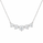 10.00 DEW Moissanite Necklace in 925 Platinum Plated