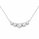 10.00 DEW Moissanite Necklace in 925 Platinum Plated