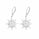 2.00 DEW Round Shape Moissanite Solitaire Earring in 925 Platinum Plated