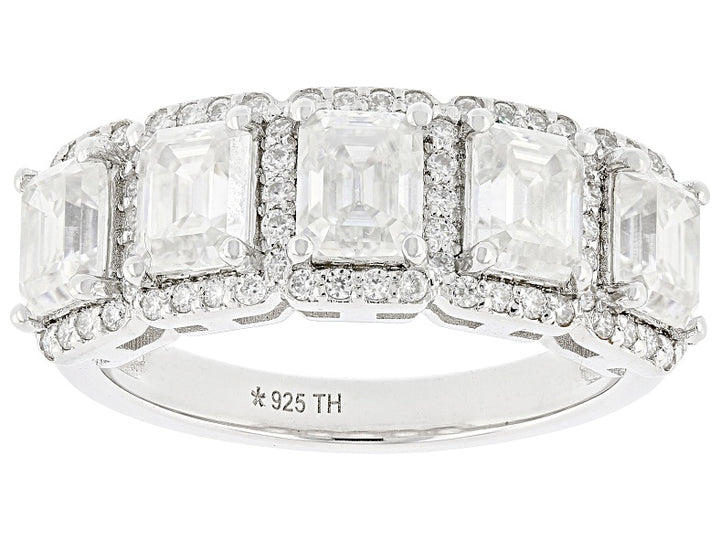 3.20 DEW Moissanite Ring in 925 Platinum Plated