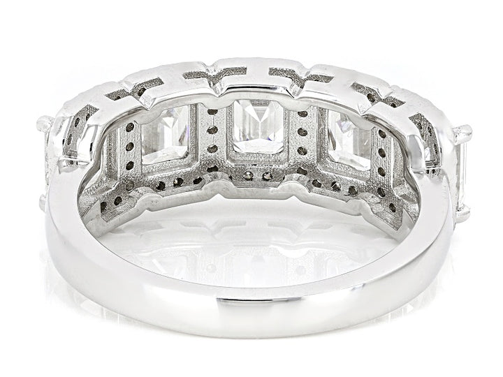 3.20 DEW Moissanite Ring in 925 Platinum Plated