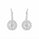 2.50 DEW Moissanite Halo Earring in 925 Platinum Plated