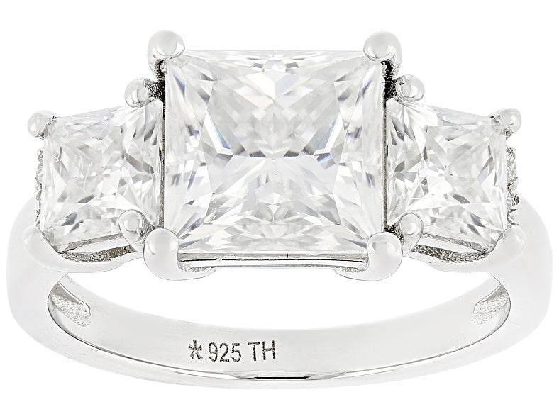 4.60 DEW Moissanite Ring in 925 Platinum Plated