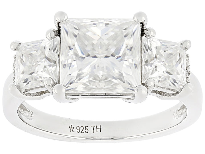 4.60 DEW Moissanite Ring in 925 Platinum Plated