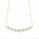 4.80 DEW Moissanite Necklace in 925 Yellow Gold