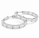 6.00 DEW Moissanite Hoop Earring in 925 Platinum Plated