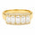1.65 DEW Moissanite Halo Ring in 925 Yellow Gold
