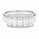 1.65 DEW Moissanite Halo Ring in 925 Platinum Plated