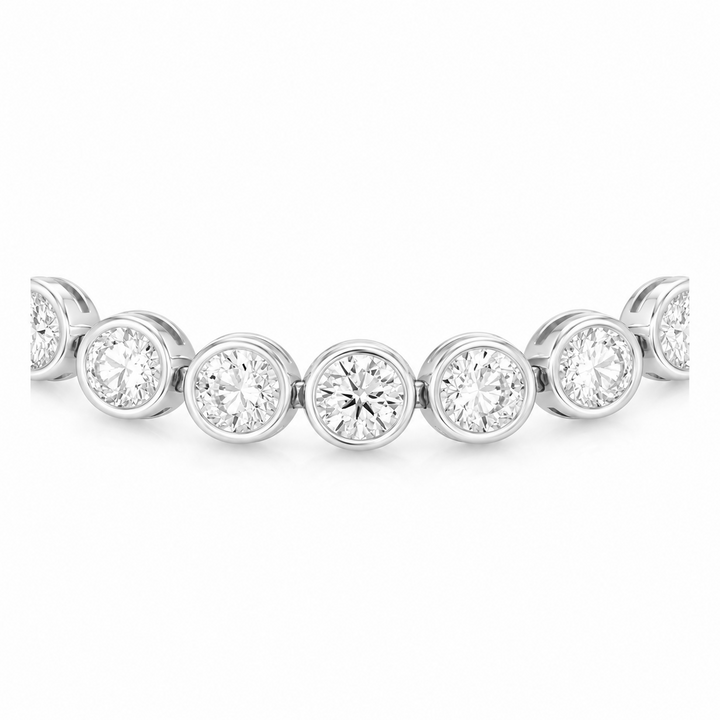 23.70 DEW Moissanite Tennis Bracelet in 925 Platinum Plated
