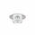 11.50 DEW Moissanite Ring in 925 Platinum Plated