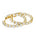 3.01 Ctw Lab Grown Diamond Hoop Earring in 925 Yellow Gold Plated