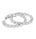 3.01 Ctw Lab Grown Diamond Hoop Earring in 925 Platinum Plated