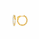 2.06 DEW Moissanite Hoop Earring in 925 Yellow Gold Plated