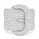 3.42 DEW Moissanite Belt Ring in 925 Platinum Plated