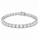 9.20 DEW Moissanite Tennis Bracelet in 925 Platinum Plated