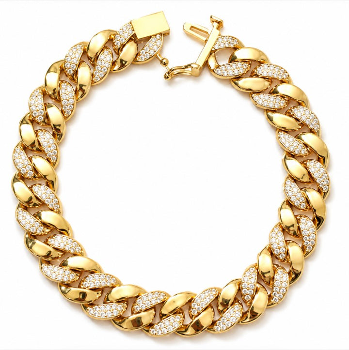 1.65 DEW Moissanite Bracelet in Brass