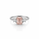 2.69 Cts Pink Lab Grown Diamond and White Lab Grown Dimaond Ring in 14K White Gold