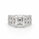8.15 DEW Moissanite Ring in 925 Platinum Plated