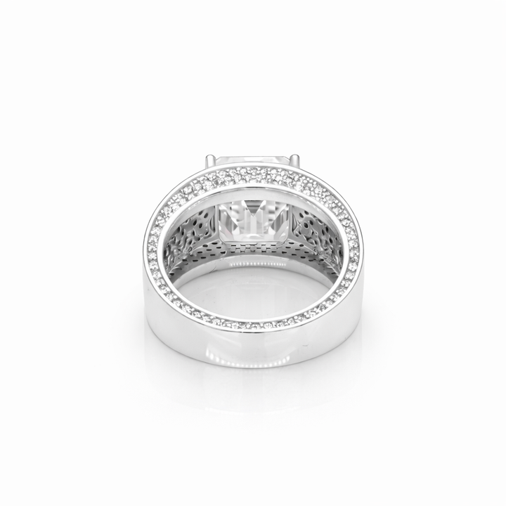 8.15 DEW Moissanite Ring in 925 Platinum Plated